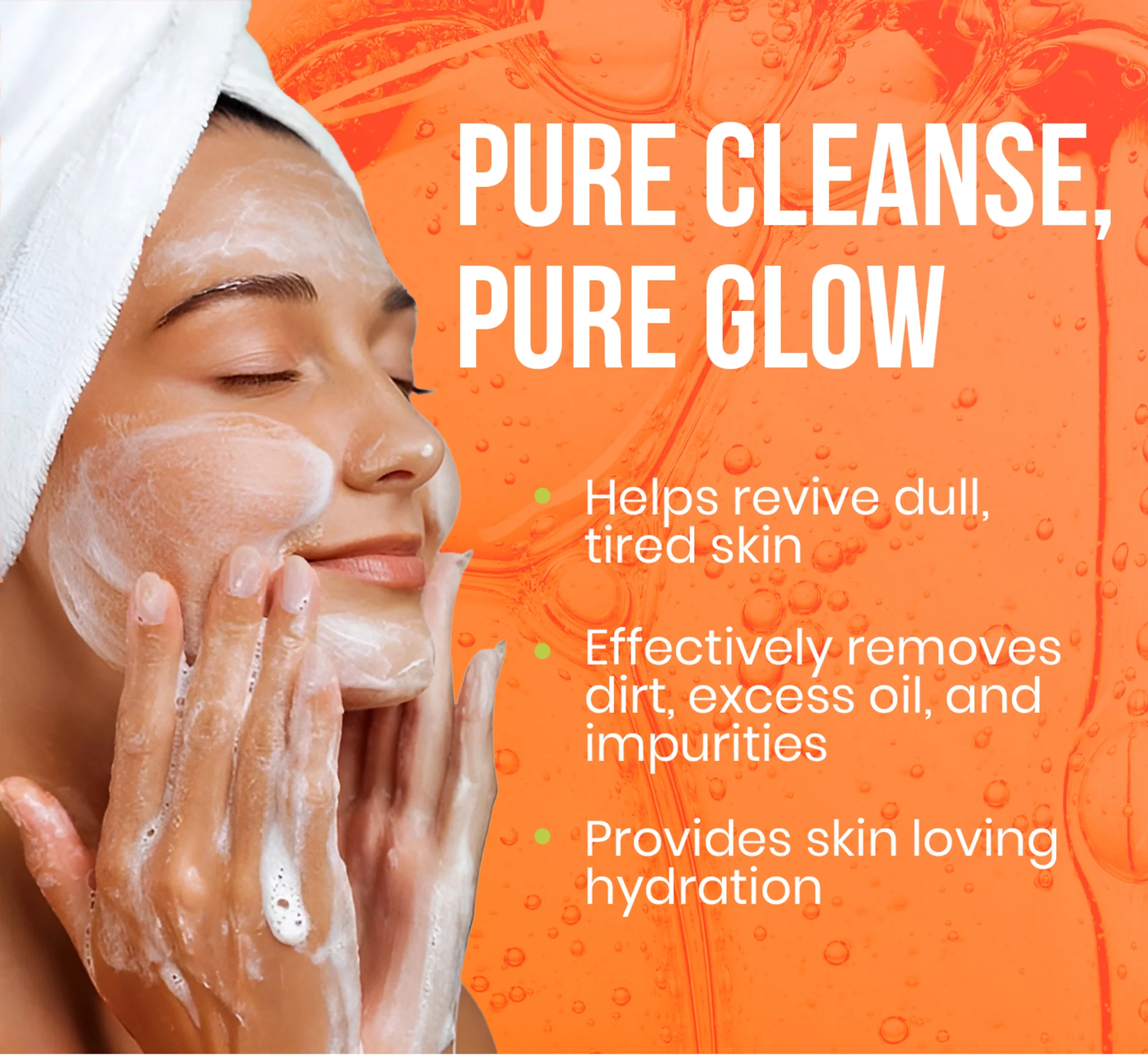 ME-ON Vitamin C & Niacinamide Glowing Face Wash | Brightening & Cleansing Face Wash | Removes Dirt & Impurities | Helps Fight Dullness & Tan | Oil-Free Formula | For All Skin Types