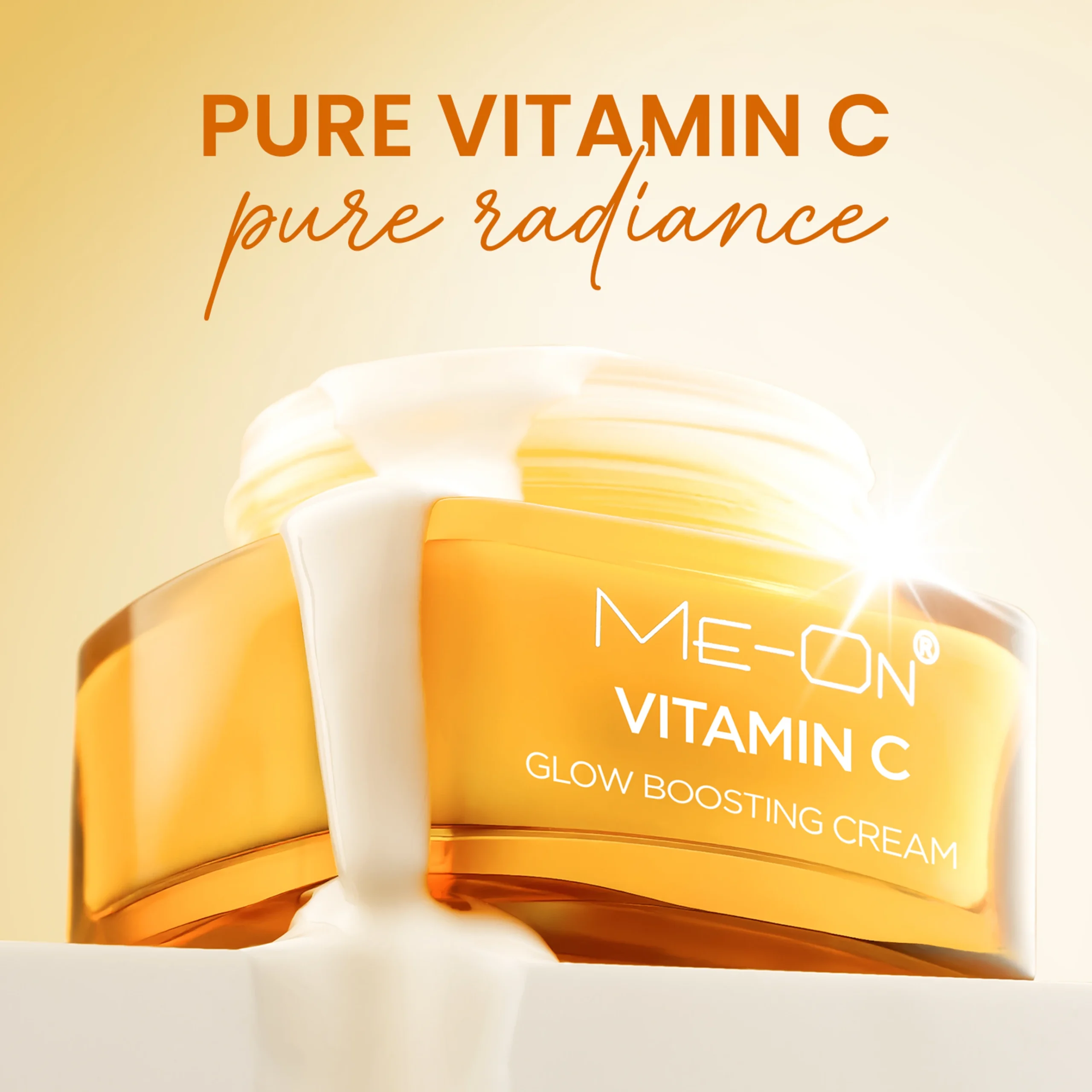 ME-ON Vitamin C Glow Boosting Cream & SPF 50+ PA+++ Sunscreen Combo – Brightening & Daily Skincare Set