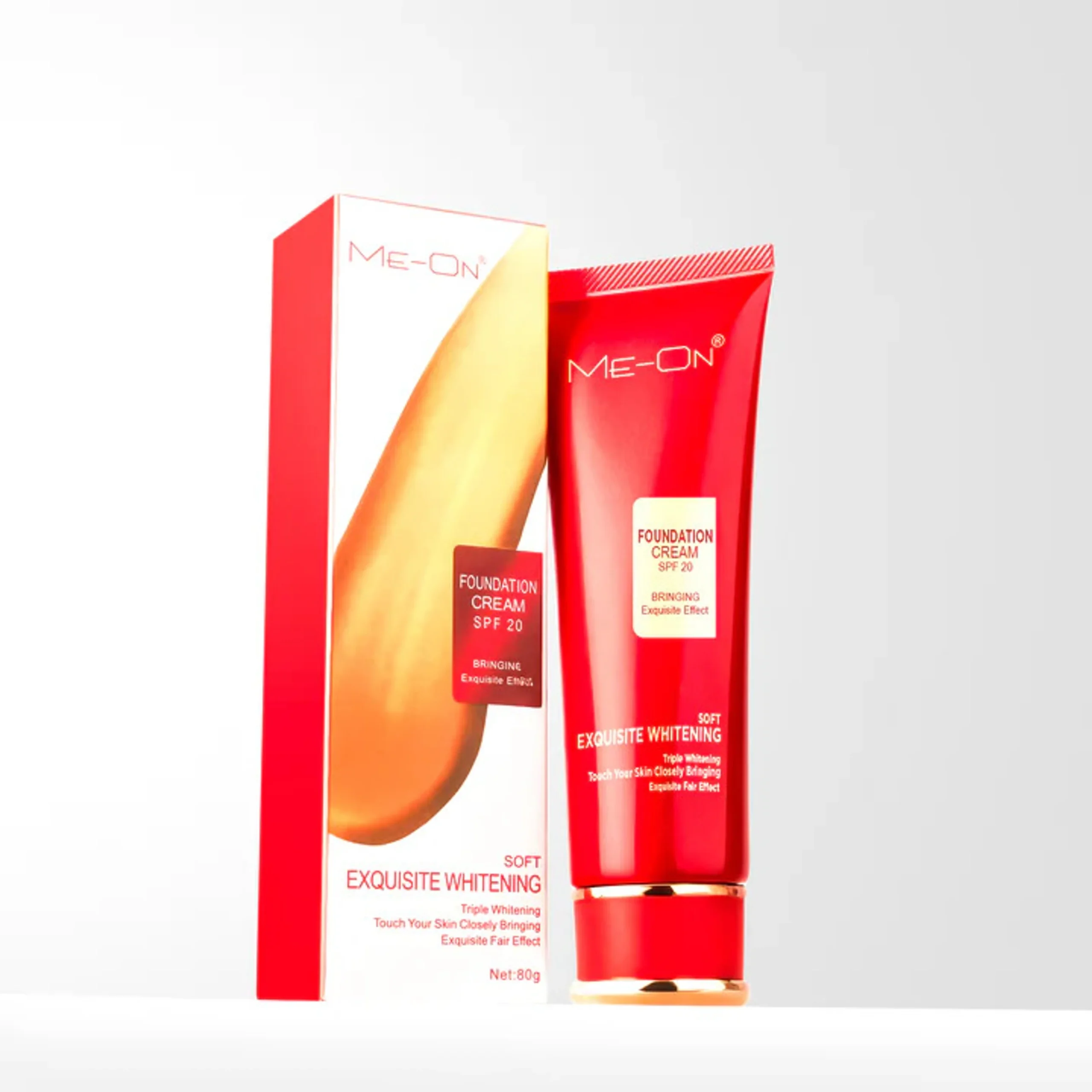 ME-ON Exquisite Whitening Cream Foundation Full Coverage For All Skin Type, Natural Finish. (80gm)