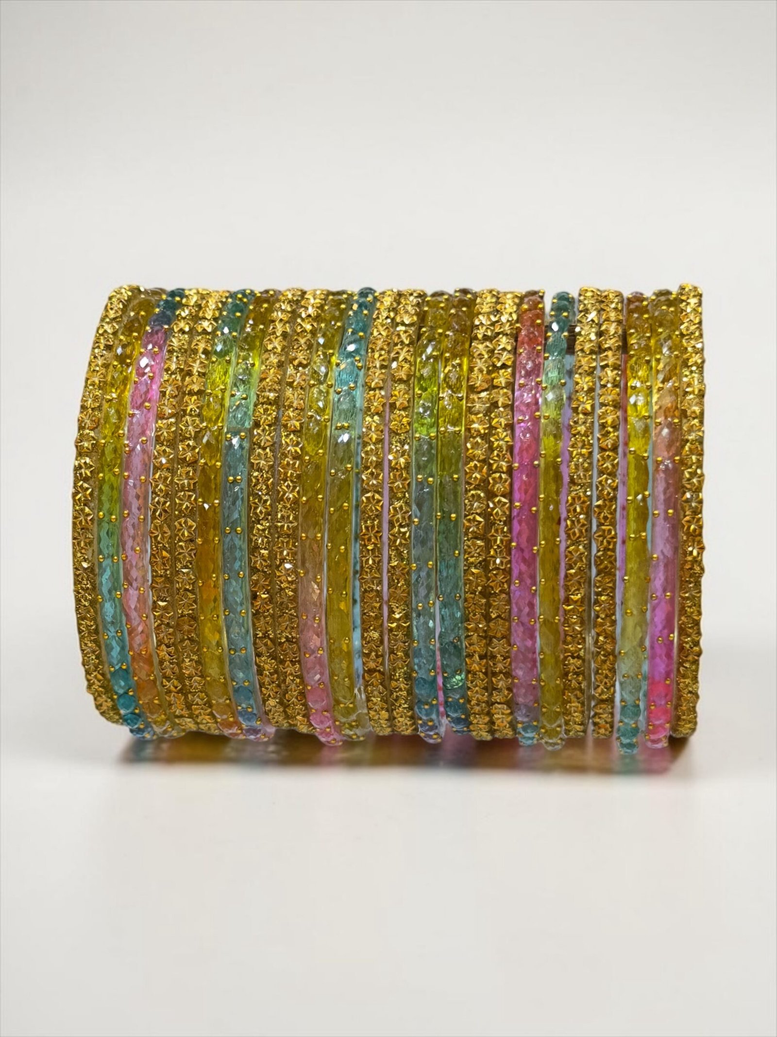 Elegant Designer Gold Textured Bangle Set – Traditional Statement Bangles for Women