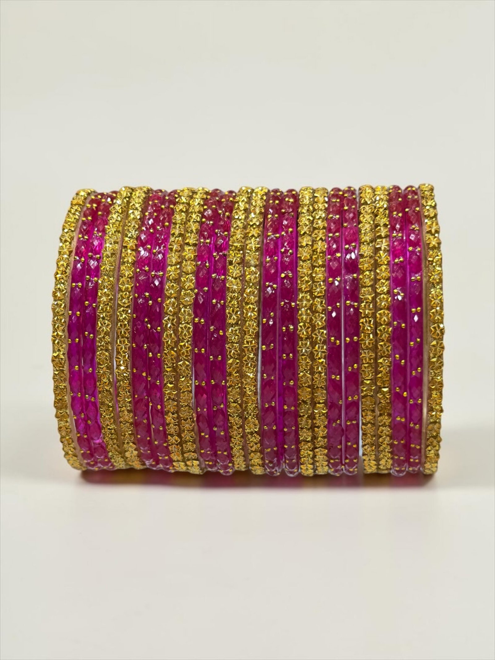 Elegant Designer Gold Textured Bangle Set – Traditional Statement Bangles for Women