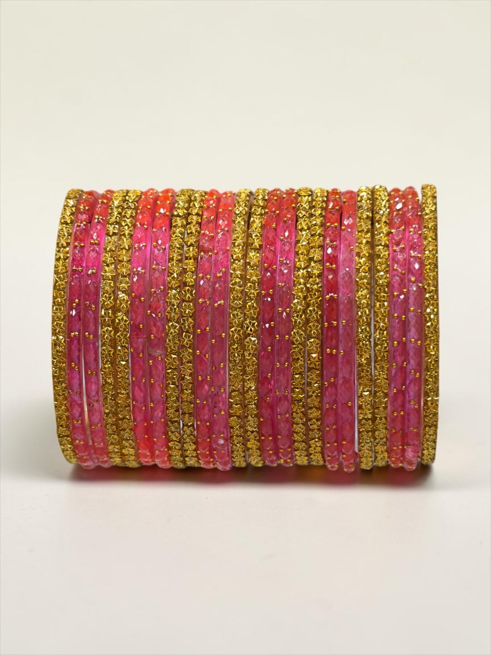 Elegant Designer Gold Textured Bangle Set – Traditional Statement Bangles for Women