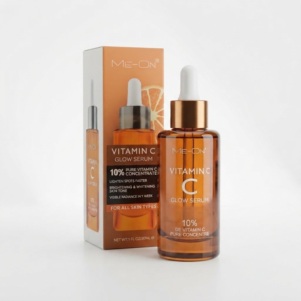 Mion Vitamin C face serum in a bottle against a plain white background