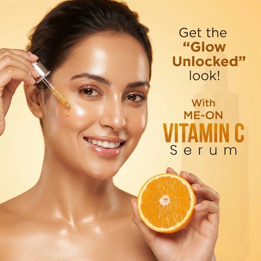 ME-ON Vitamin C Glow Serum – 10% Pure Vitamin C Concentrate for Bright, Radiant-Looking Skin