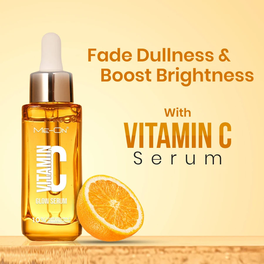 ME-ON Vitamin C Glow Serum – 10% Pure Vitamin C Concentrate for Bright, Radiant-Looking Skin